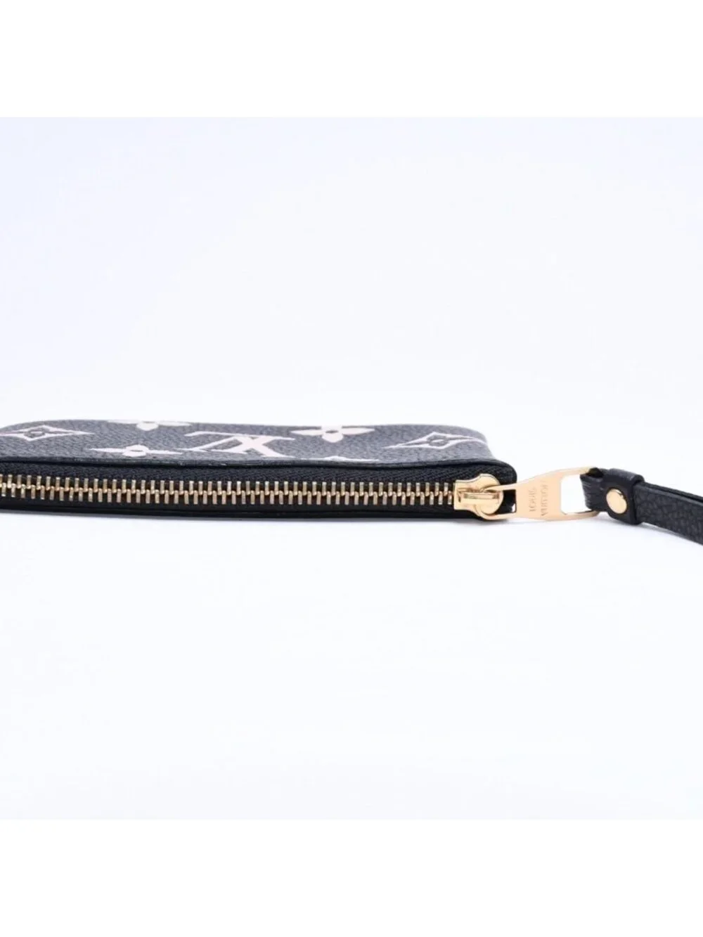 Louis Vuitton Coin Purse Monogram Empreinte Noir Pochette Cles Black Beige